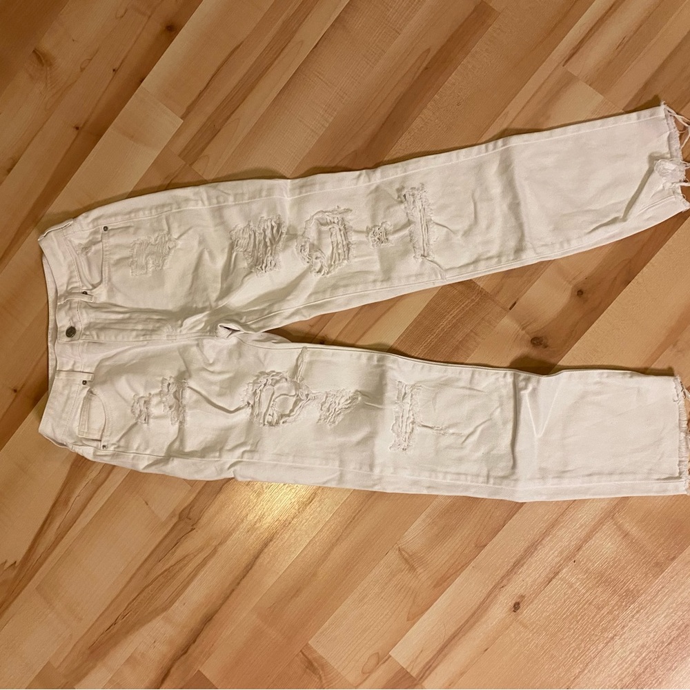 Pacsun white ripped jeans